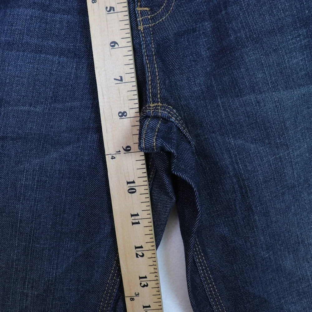 NY&C Dark Wash Low‎ Rise Curvy Bootcut Jeans 8 Petite